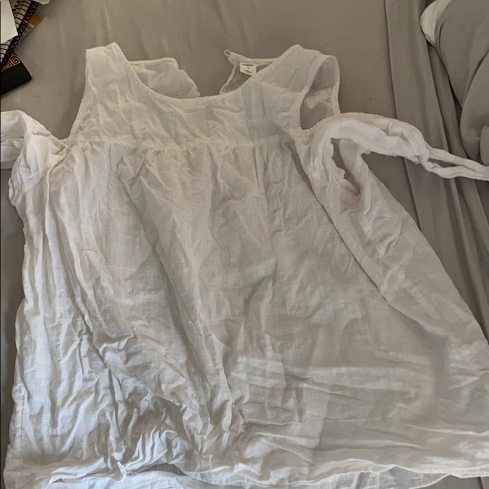 White linen blouse